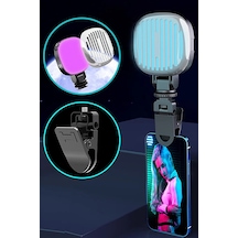 Şarjlı Rgb Led Selfie Video Kamera Işığı / Filtreli Tripod Uyumlu