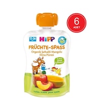 Hipp Organik Şeftalili Mangolu Elmalı 12-36 Ay Meyve Püresi 6 x 90 G