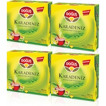 Doğuş Karadeniz Bergamot Aromalı Siyah Süzen Bardak Poşet Çay 4'lü 100 x 2 G