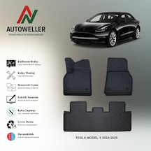 Tesla Model Y 2019-2024 Uyumlu Havuzlu Oto Paspas