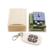 4 Kanal 12V Uzaktan Kumandalı Rf Modülü Alıcı Verici