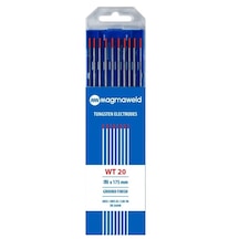 Tungsten Elektrod Kırmızı Wt-20 3.2 X 175 Mm - 10 Adet/paket