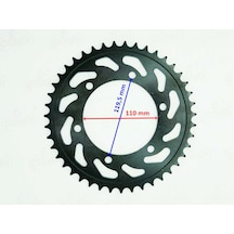R25 Mt - 25 Uyumlu Arka Dişli 520-43t İç 110 Mm 6 Delikli Öm Erpilsan Elektronik
