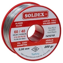 Soldex Sn60 PB40 0.50 MM 200 G Lehim Teli