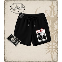 Tarzsokak Gotik & Grunge Streetwear Freedom Unisex Şort Siyah