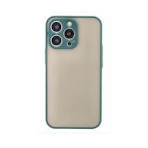Newface Apple İphone 15 Pro Max Kılıf Montreal Silikon Kapak - Yeşil