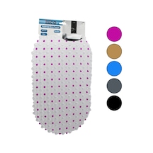 Oval - Eko Pvc +vantuz Desen - Şeffaf Renkli 122pcs Vantuz Kaydırmaz Banyo - Küvet Paspas 33x61cm Timya/go1395 198219 Diğer