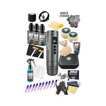 Ava Unı-a 3.5 Stroke Gray Kablosuz Dövme Makinesi Seti - Led Ekran Dövme Makinesi Seti