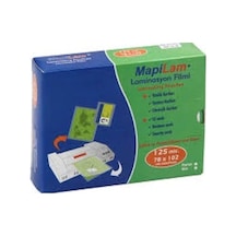 Mapi Laminasyon Filmi Kimlik 125 Mic.78X102 Parlak 100 Ad. A4 Değildir