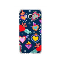 Samsung Galaxy J5 2016 Uyumlu Retro Color 3 Baskılı Şeffaf Köşe Korumalı Antişok Kılıf
