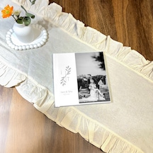 Düğün Albümü Kendi Albümünü Yap Kalın Sert Kapak 30x50cm 15-20-25 Fotoğraf Beyaz