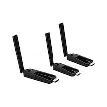 Kablosuz Hdmı Verici Ve Alıcı Seti Tx Rx 1080p 60hz Wireless Görüntü Aktarıcı Plug & Play Hdmı Transmitter Receiver Kit Tv Monitör Projektör Sunum Ve Toplantı Kullanımı İçin 1tx 2rx Zr1287