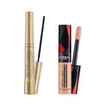 L'oréal Paris Telescopic Maskara - Siyah &amp Infaillible Tüm Yüze Uygulanabilir Kapatıcı 327 Cashmere Makyaj Seti Genel