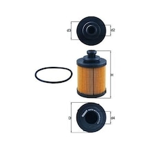 Yağ Filtresi - Fiat Bravo, 500, Panda, Grande Punto, Punto, Doblo, Fiorino, Qubo, Idea, Strada, Linea, Palio, Siena, Mito - Mahle-ox418d 51582975
