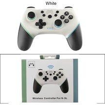 Beyaz- Yükseltilmiş Versiyon Bluetooth Kablosuz Kumanda Uyumlu Nintendo Switch Pro Gamepad Uyumlu Nintendo Oyun Joystick