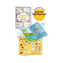 Kavramlar Duyuları Öğreniyorum Çıkartmalı Etkinlik Kitabı - 3 Yaş +