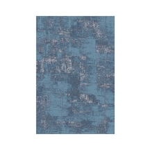 Kartela Halı Lora Halı Kaymaz Taban Makinede Yıkanabilir Halı Mavi - 180 X 270 Cm