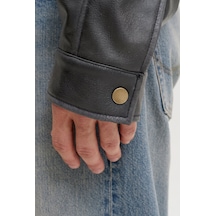 Jack & Jones Jjmarlon Pu Jacket Siyah