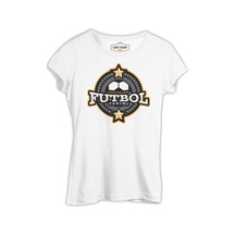 Çocuk Futbol Takımı - Logo Beyaz Kadın Tshirt 001