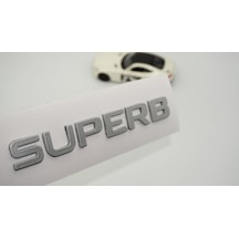 Dk Tuning Skoda Superb Bagaj Yeni Nesil Gri Yazı Logo Arma
