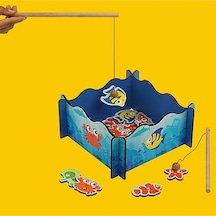 Calimera Toys Havuzlu Ahşap Balık Yakalama Oyunu Oltalı