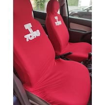 Tofaş Uyumlu Kırmızı Oto Atlet Servis Kılıfı 4 Parça Ser-0002