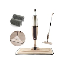 Adisda Yedekli Microfiber Bezli Deterjan Hazneli Sprey Mop Bej Sprey Mop +1 Yedek Bezli