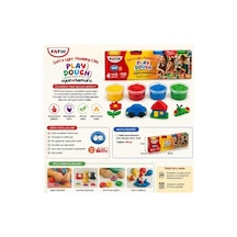 Fatih Play Dough 4 Renk Oyun Hamuru 400 Gr Yumuşak Ve Hafif Modelleme Hamuru 3+ Yaş Çok  Renkli