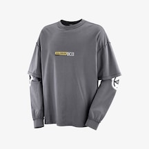 Salomon Salomon Ls Tee Slam Jam Erkek Sweatshirt Castelrock Lc2722000 Gri