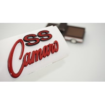 Dk Tuning Ss Camaro Kırmızı Yazı Logo Arma Chevrolet İle Uyumlu -