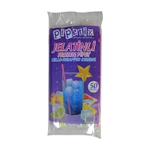 Pipetix Jelatinli Frozen Pipet 50 Adet Düz - Şık Parti Ve Kafe Kullanımı 6'li Avantaj Paketi - Tarı 16 Adet