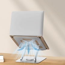 Taşınabilir Katlanabilir Folding Alüminyum Notebook Stand Alüminyum Ayarlanabilir Açı Ve Katlanabilir Portatif Rahat Kullanım 11 İnç 17 İnç Dizüstü Bilgisayar Ve Laptop Stant X2