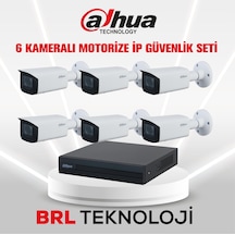 Dahua 6 Kameralı 2 Mp Motorize Ip Güvenlik Kamera Seti