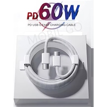 İphone 15 / 15 Plus / 15 Pro / 15 Pro Max Uyumlu 60w Şarj Kablosu -