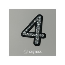 Taşlı Ütülenebilen Veya Sticker Olarak Kullanılabilen 6cm ''4'' Sayısı