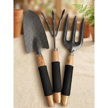 Bahçe Aletleri Set Kürek Tırmık Çatal Set Hobi Set