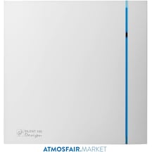 Silent 100 Chz Design Timer+Nem Sensörlü 100'Lük Banyo Wc Fanı