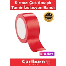Süper Güçlü Su Geçirmez Sızdırmaz Kırmızı Renk Çok Amaçlı Tamir İzolasyon Bandı 48mm X 10m 5 Adet