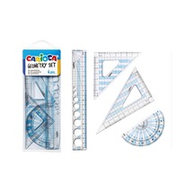 Carioca Geometrik Cetvel Seti 4 Parça 40121 Şeffaf