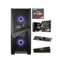 APU AMD Ryzen 5 Pro 3350G 16 GB DDR4 500 GB NVMe SSD Free Dos Oyuncu Bilgisayarı
