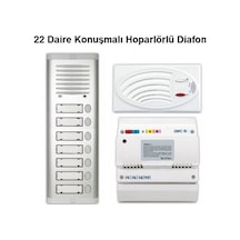 22 Daire Konuşmalı Hoparlörlü Diafon