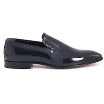 Kemal Tanca Deri Bağcıksız Erkek Klasik Ayakkabı 9807-Lacivert