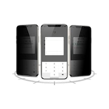 Zore İphone 15 Pro Uyumlu Davin 5d Privacy Cam Ekran Koruyucu