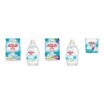 Aquabor Doğal Mineralli 4 Kg Beyaz + Sıvı Beyaz + 4 Kg Renkliler + Sıvı Beyaz + Tablet 5 Li Set