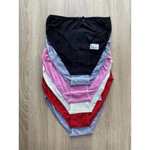 Tutku Kadın Renkli Bikini Alt Kombin Firuze 6 Lı Yeni Sezon Karışık