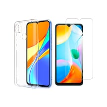 Xiaomi Redmi 10a Uyumlu Kılıf Esnek Silikon Telefon Kılıfı Ve Temperli Cam Ekran Koruyucu