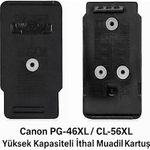Canon E474-pg-46xl/cl-56xl Siyah-renkli Yüksek Kapasite Tıpalı Uyumlu Dolabilen Kartuş Seti