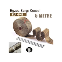 Egzoz Yanmaz Sargı Keçesi 5 Metre Kahve