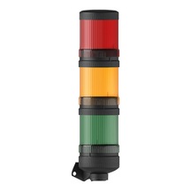 Mesan Ø70 3 Kat Işıklı Kolon Yanıp Sönen Ampul Buzzer Duvar Montaj 220Vac Ms 485.1.3.2.220Vac