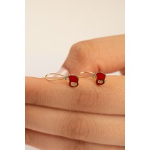 Çgk Çiğdem Gürel Kuyumculuk Elma Çocuk Küpesi Gold